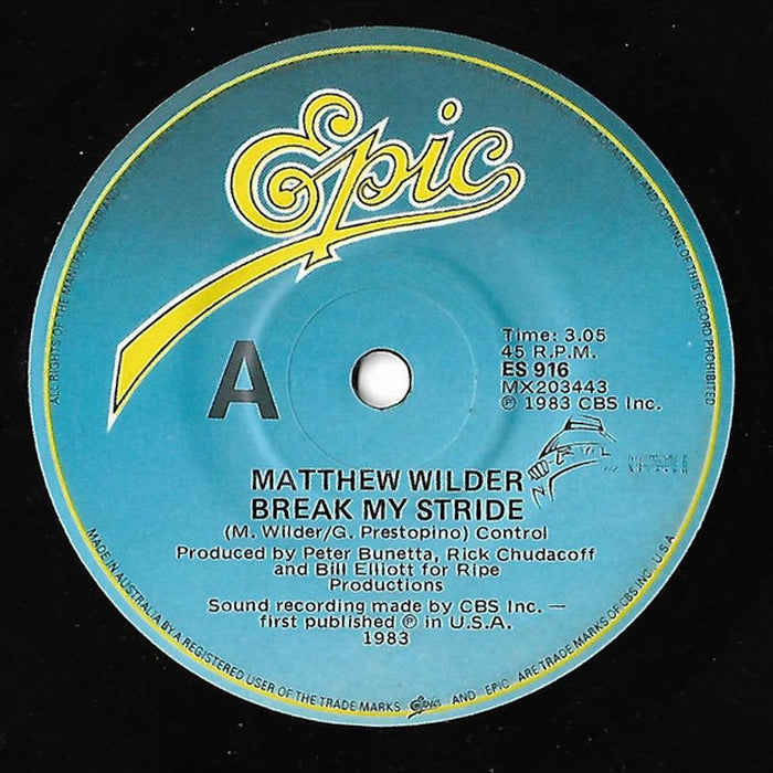 Matthew Wilder – Break My Stride (LP, Vinyl Record Album)