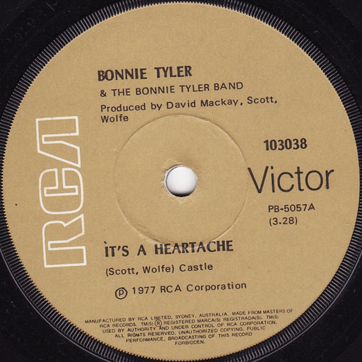Bonnie Tyler, The Bonnie Tyler Band – It's A Heartache (LP, Vinyl Record Album)