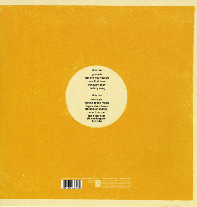 Bruno Mars – Doo-Wops & Hooligans LP vinyl record, image 2 of 2