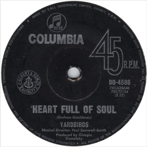 The Yardbirds – Heart Full Of Soul (LP, Vinyl Record Album)