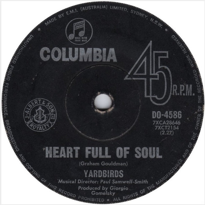 The Yardbirds – Heart Full Of Soul (LP, Vinyl Record Album)