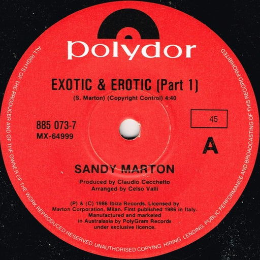 Sandy Marton – Exotic And Erotic (LP, Vinyl Record Album)
