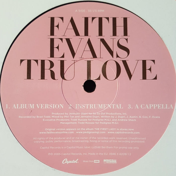 Faith Evans – Tru Love / Mesmerized (Desert Storm Remix) (LP, Vinyl Record Album)