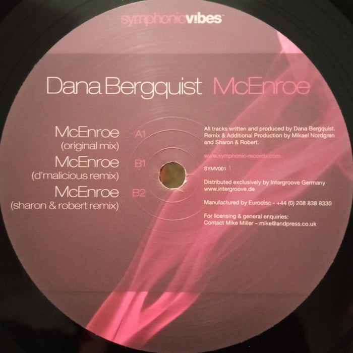 Dana Bergquist – McEnroe (LP, Vinyl Record Album)