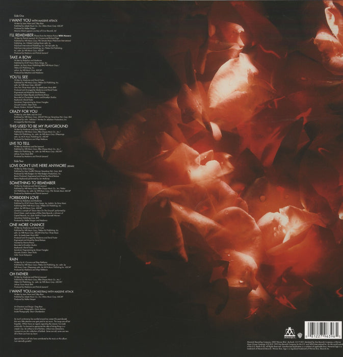 Madonna – Something To Remember LP vinyl record, image 2 of 2