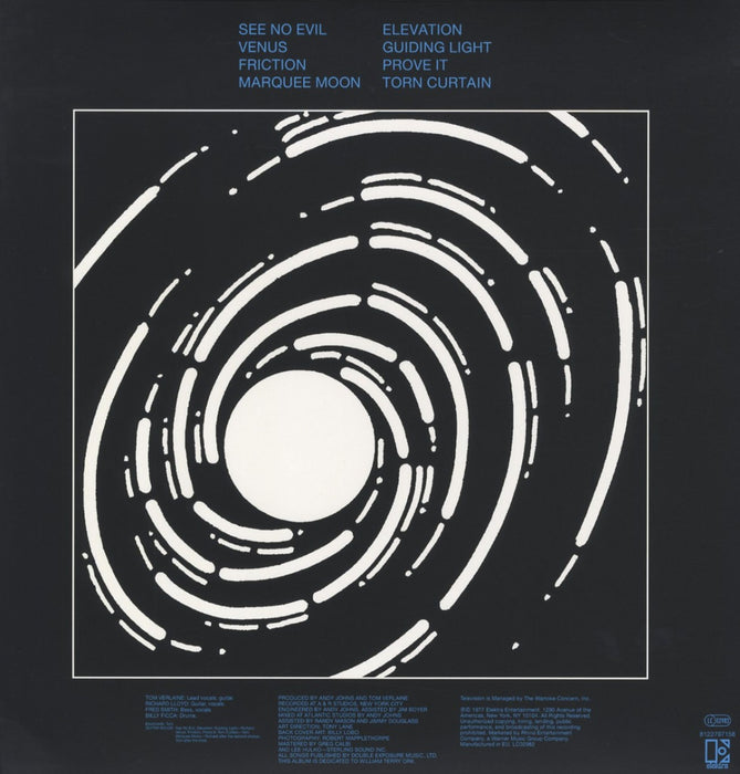 Television – Marquee Moon LP vinyl record, image 2 of 2