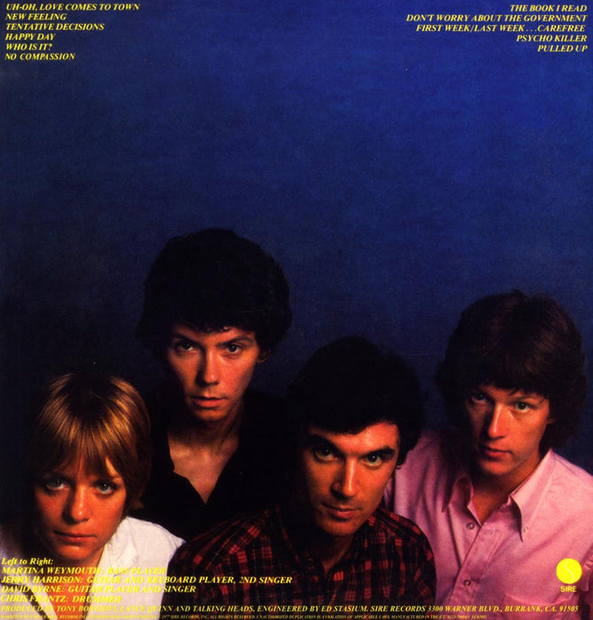 Talking Heads – Talking Heads: 77 LP vinyl record, image 2 of 2