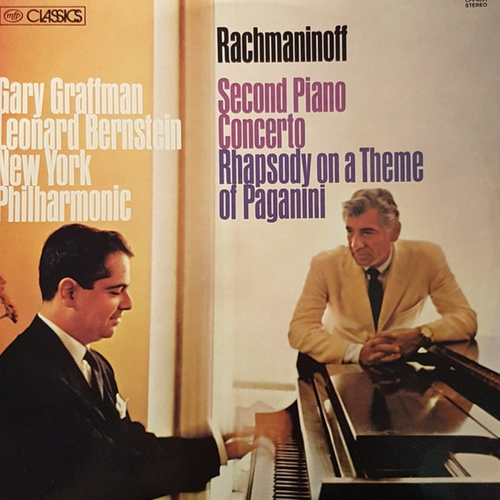 Sergei Vasilyevich Rachmaninoff, Gary Graffman, Leonard Bernstein, New York Philharmonic – Second Piano Concerto / Rhapsody On A Theme Of Paganini (LP, Vinyl Record Album)