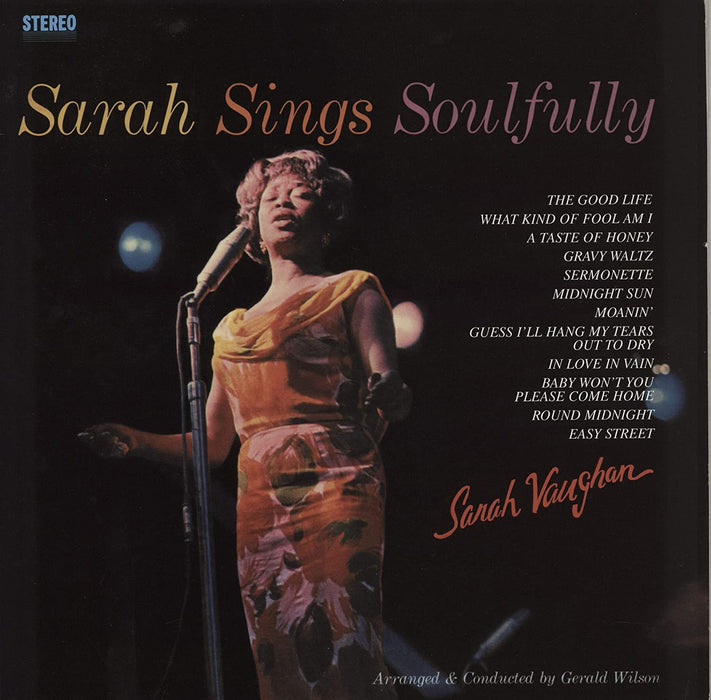Sarah Vaughan – Sarah Sings Soulfully (Pure Pleasure) LP vinyl record