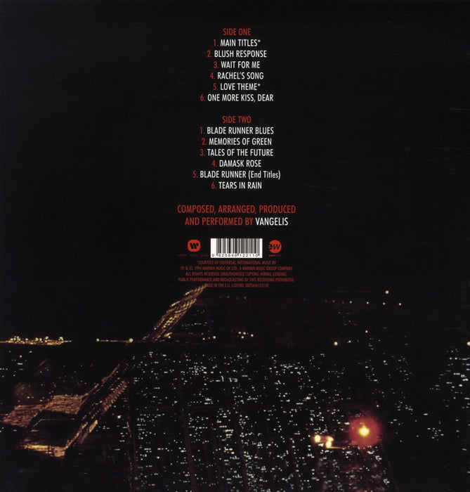 Vangelis – Blade Runner LP vinyl record, image 2 of 3