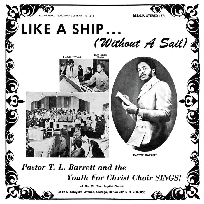 Pastor T. L. Barrett, The Youth For Christ Choir – Like A Ship... (Without A Sail) LP vinyl record