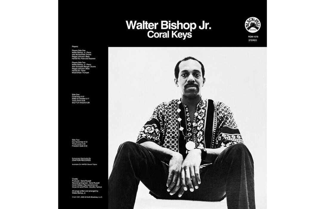 Walter Bishop, Jr. – Coral Keys (Blue/Black Swirl Vinyl) LP vinyl record, image 1 of 2