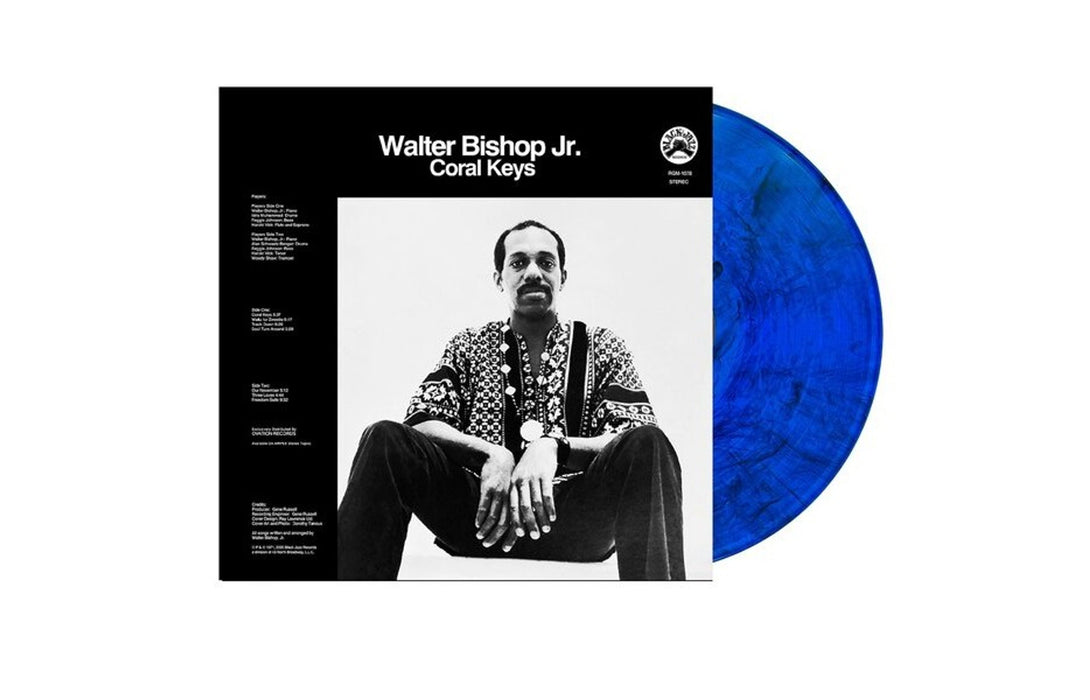 Walter Bishop, Jr. – Coral Keys (Blue/Black Swirl Vinyl) LP vinyl record, image 2 of 2