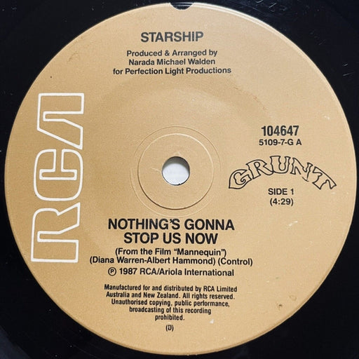 Starship – Nothing's Gonna Stop Us Now (LP, Vinyl Record Album)