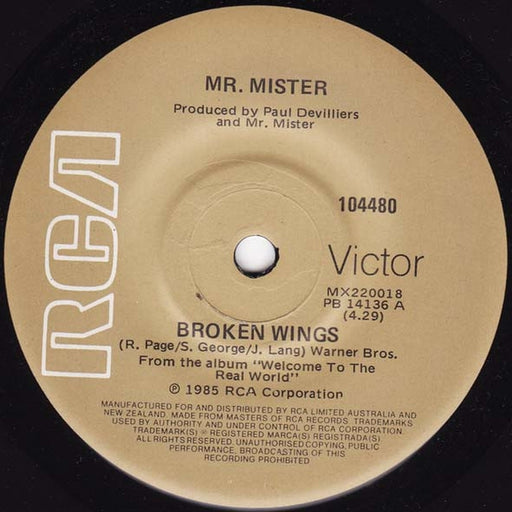 Mr. Mister – Broken Wings (LP, Vinyl Record Album)