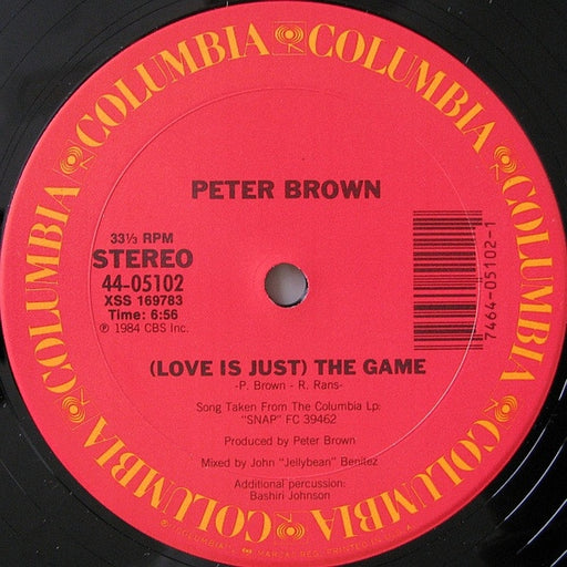 Peter Brown – (Love Is Just) The Game (LP, Vinyl Record Album)