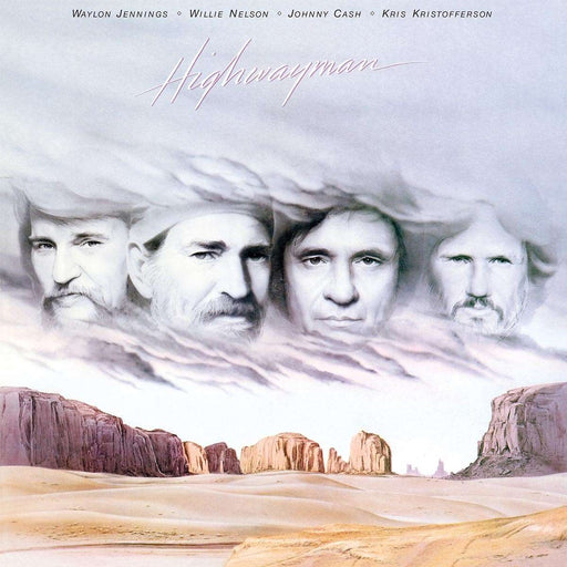 Waylon Jennings, Willie Nelson, Johnny Cash, Kris Kristofferson – Highwayman LP vinyl record, image 1 of 2