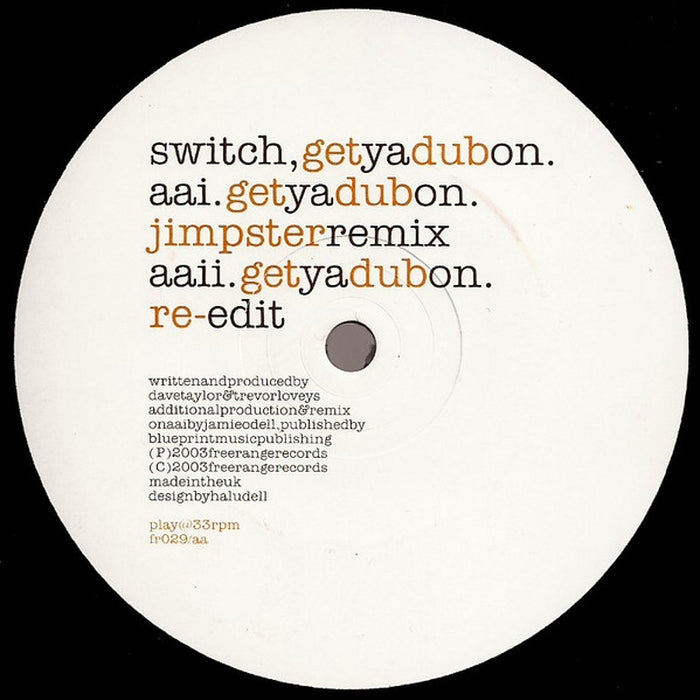 Switch – Get Ya Dub On (LP, Vinyl Record Album)