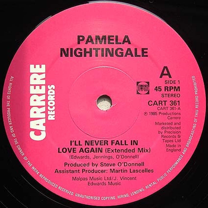 Pamela Nightingale – I'll Never Fall In Love Again (LP, Vinyl Record Album)
