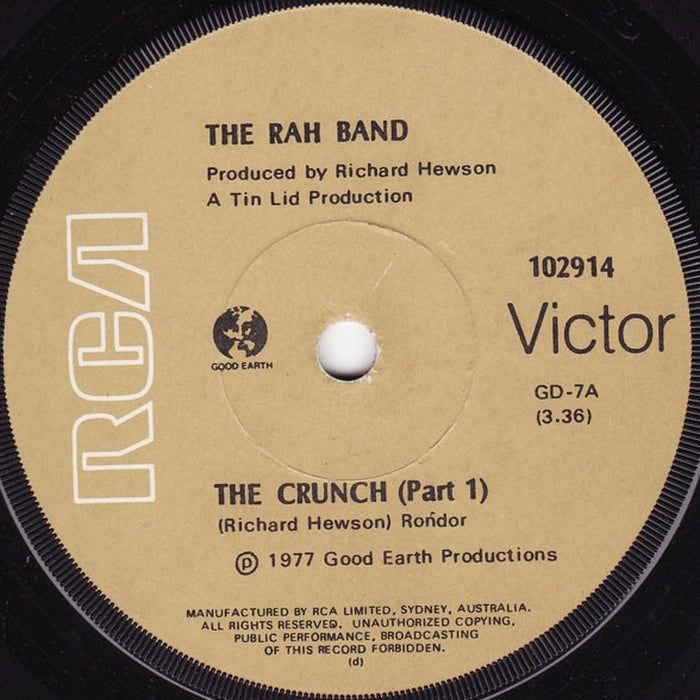 Rah Band – The Crunch (Part 1) (LP, Vinyl Record Album)