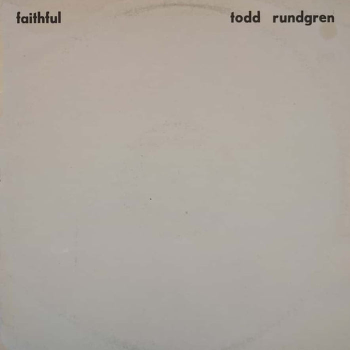 Todd Rundgren – Faithful (LP, Vinyl Record Album)