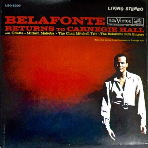 Harry Belafonte, Odetta, Miriam Makeba, The Chad Mitchell Trio, The Belafonte Folk Singers, Robert DeCormier – Belafonte Returns To Carnegie Hall (LP, Vinyl Record Album)