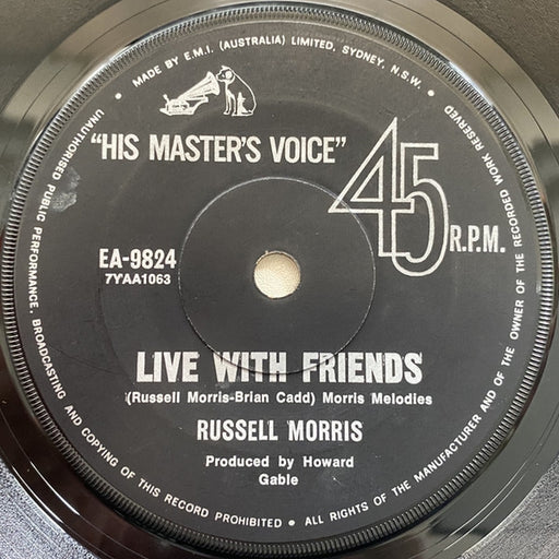 Live With Friends – Russell Morris (LP, Vinyl Record Album)