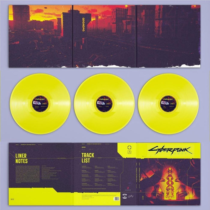 Various – Cyberpunk 2077: Future Sound Of Night City (3xLP, 45RPM, 180g, Yellow Vinyl, Limited Edition) LP vinyl record, image 2 of 3