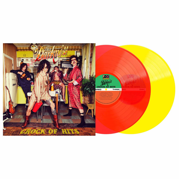 The Darkness – Crock of Hits (2xLP, Red & Yellow Vinyl) LP vinyl record, image 2 of 2