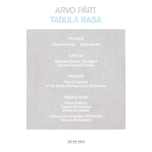 Arvo Pärt – Tabula Rasa (LP, Vinyl Record Album)