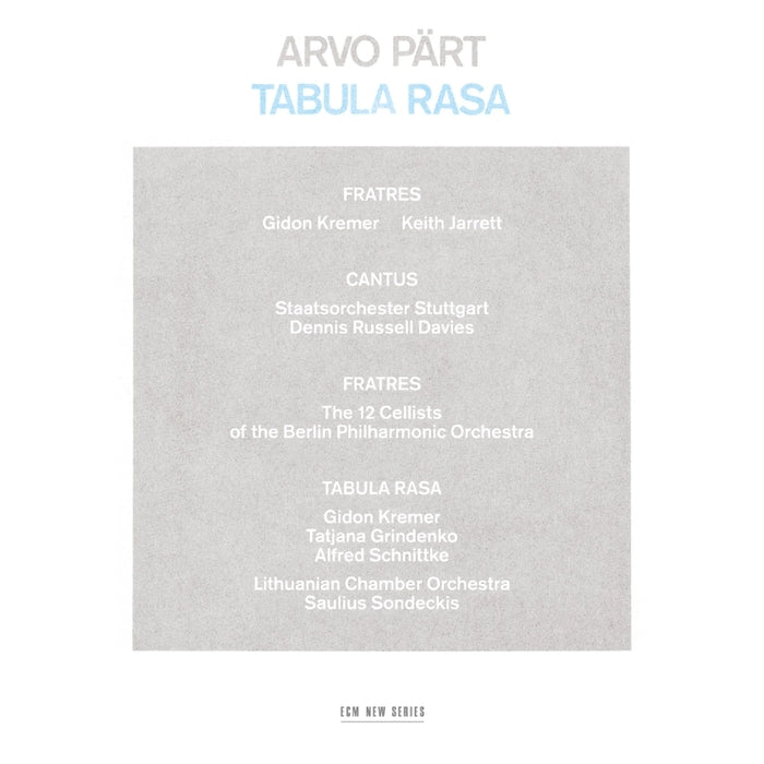 Arvo Pärt – Tabula Rasa (LP, Vinyl Record Album)