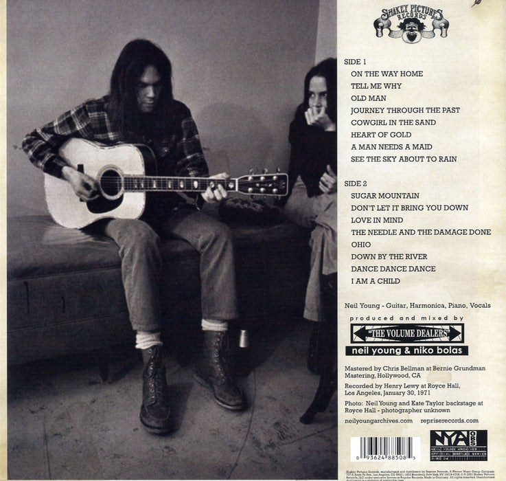 Neil Young – Royce Hall 1971 LP vinyl record, image 2 of 2