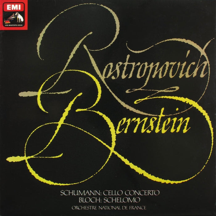 Mstislav Rostropovich, Leonard Bernstein, Robert Schumann, Ernest Bloch, Orchestre National De France – Cello Concerto / Schelomo (LP, Vinyl Record Album)