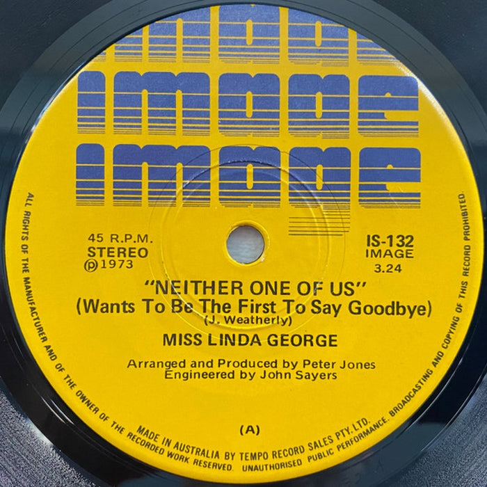 Linda George – Neither One Of Us (Wants To Be The First To Say Goodbye) (LP, Vinyl Record Album)