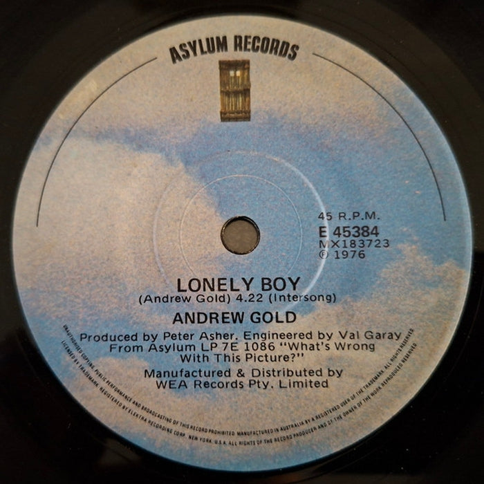 Andrew Gold – Lonely Boy (LP, Vinyl Record Album)