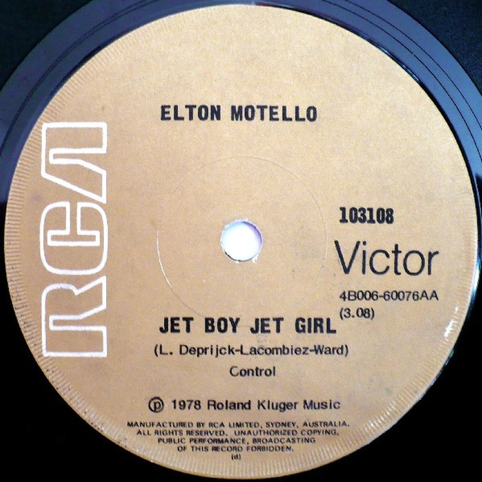 Elton Motello – Jet Boy Jet Girl (LP, Vinyl Record Album)