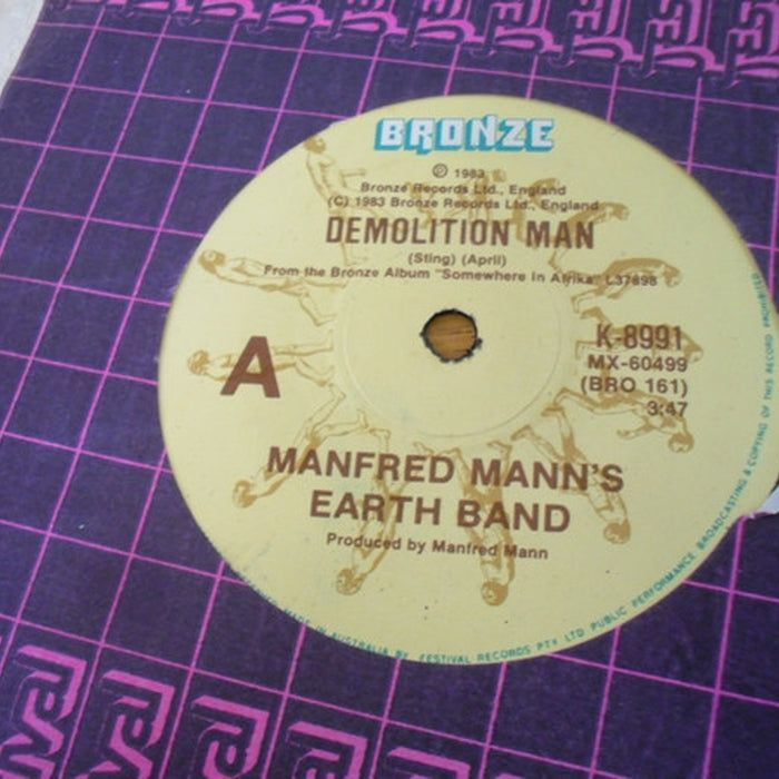 Manfred Mann's Earth Band – Demolition Man (LP, Vinyl Record Album)