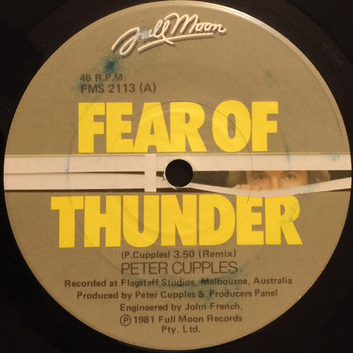 Peter Cupples – Fear Of Thunder (LP, Vinyl Record Album)
