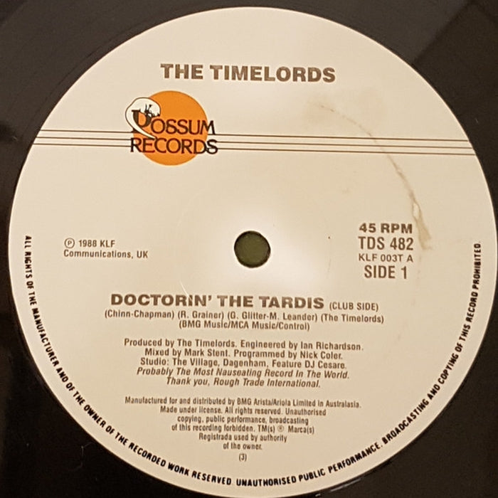 The Timelords – Doctorin' The Tardis (LP, Vinyl Record Album)