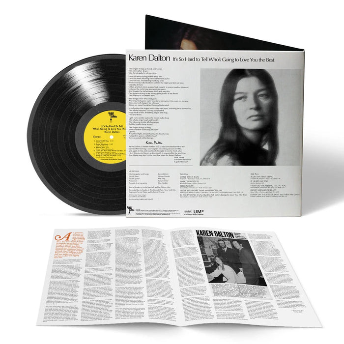 Karen Dalton – It's So Hard To Tell Who's Going To Love You The Best LP vinyl record, image 2 of 2