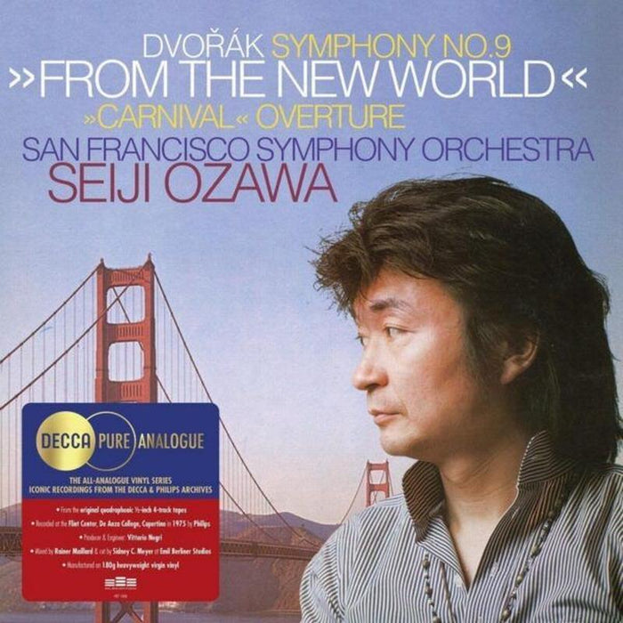 Antonín Dvořák, San Francisco Symphony Orchestra, Seiji Ozawa – Symphony No.9 "FROM THE NEW WORLD", "CARNIVAL" OVERTURE LP vinyl record, image 1 of 2