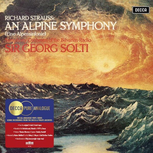 Richard Strauss, Symphonie-Orchester Des Bayerischen Rundfunks, Georg Solti – An Alpine Symphony (Eine Alpensinfonie) LP vinyl record, image 1 of 2