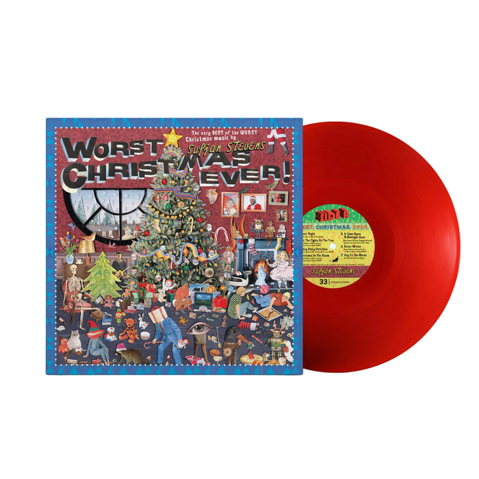 Stevens Sufjan – Worst Christmas Ever! (Translucent Red Vinyl) LP vinyl record, image 2 of 2