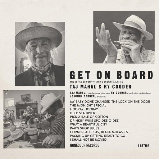 Taj Mahal, Ry Cooder – Get On Board - The Songs Of Sonny Terry & Brownie McGhee LP vinyl record, image 1 of 3