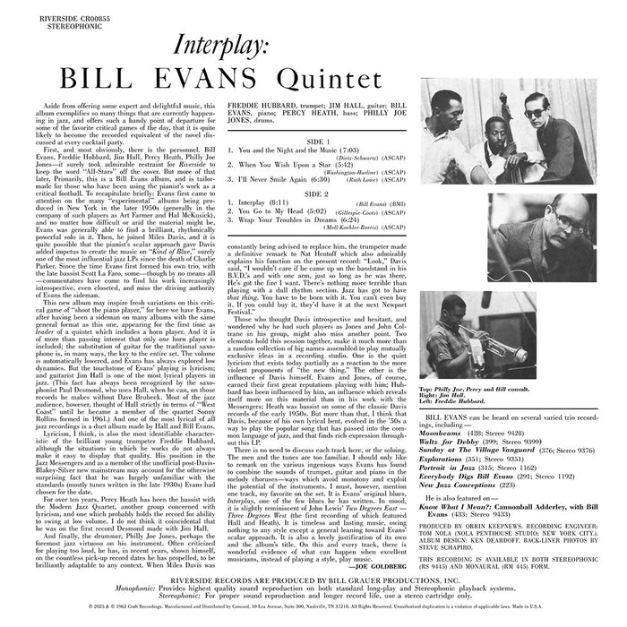 Bill Evans – Interplay (Craft OJC Series) - Image 4