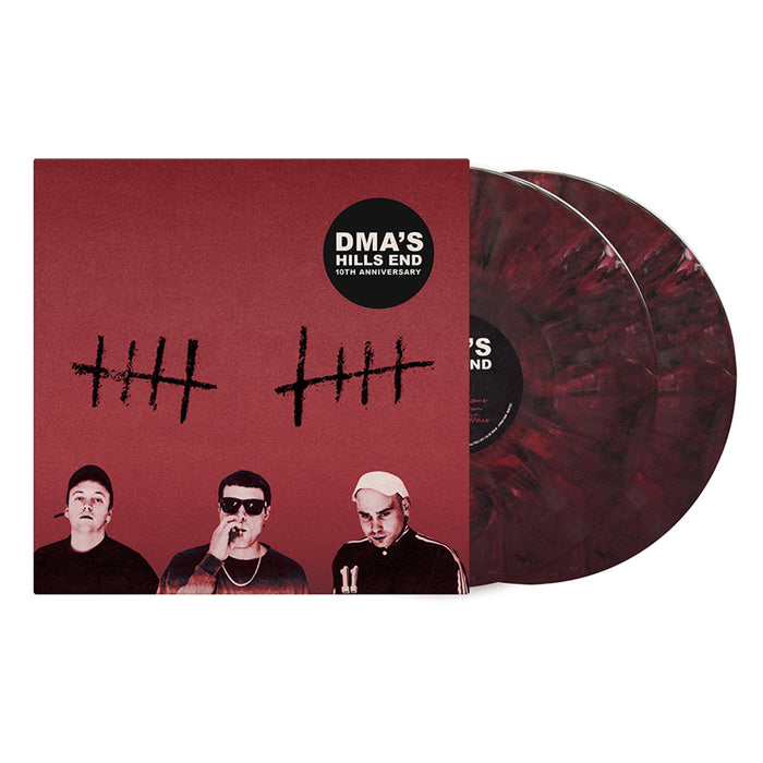 DMA's – Hills End (2xLP, 10th Anniversary, Red Black / White Marbled vinyl) - Image 2