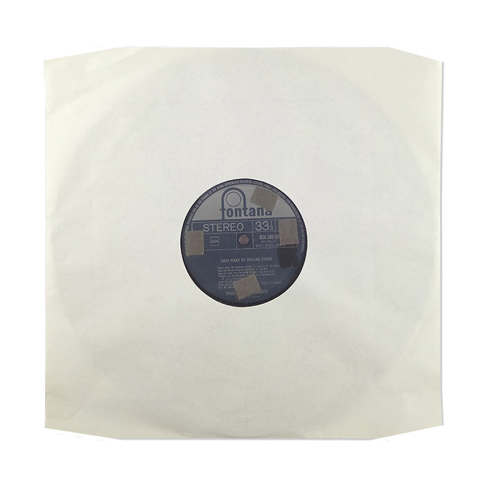 White Paper & Plastic Poly-Lined Cut Corner Record Inner Sleeves 90 gr