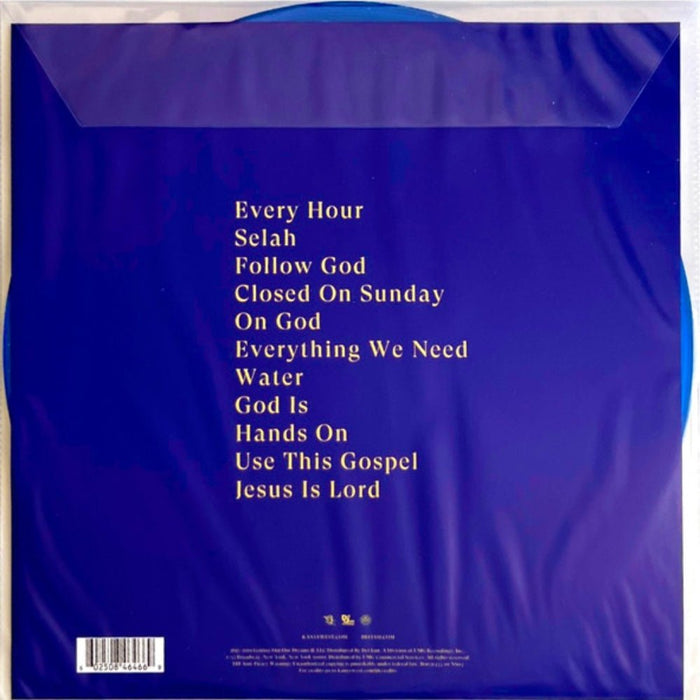 Kanye West – Jesus Is King ( Blue Translucent) LP vinyl record, image 3 of 3