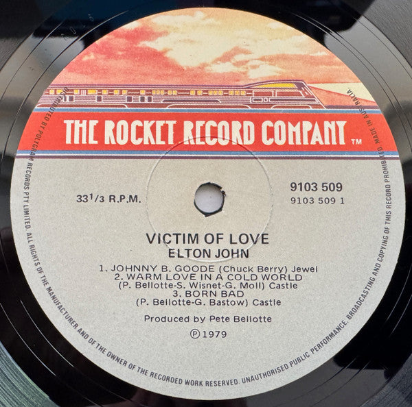 Elton John – Victim Of Love LP vinyl record, image 3 of 6