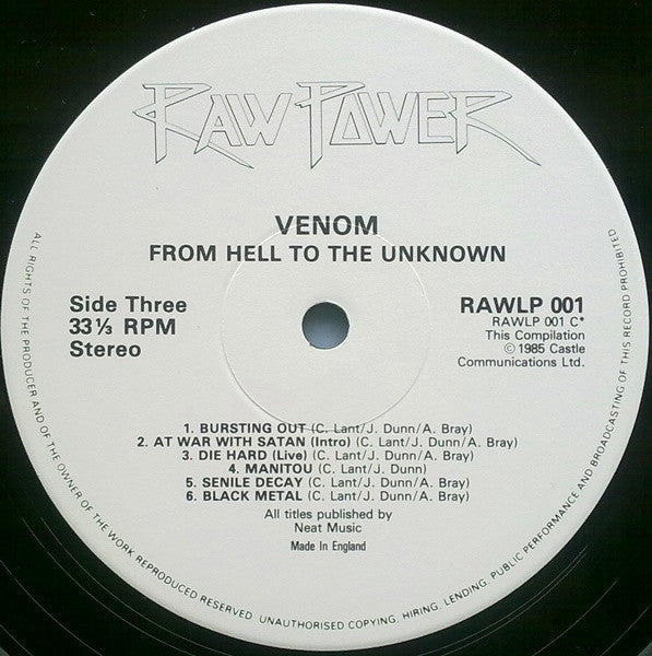 Venom – From Hell To The Unknown... (2xLP) LP vinyl record, image 7 of 9